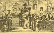 Winkelinterieur vroeg 19e eeuw.